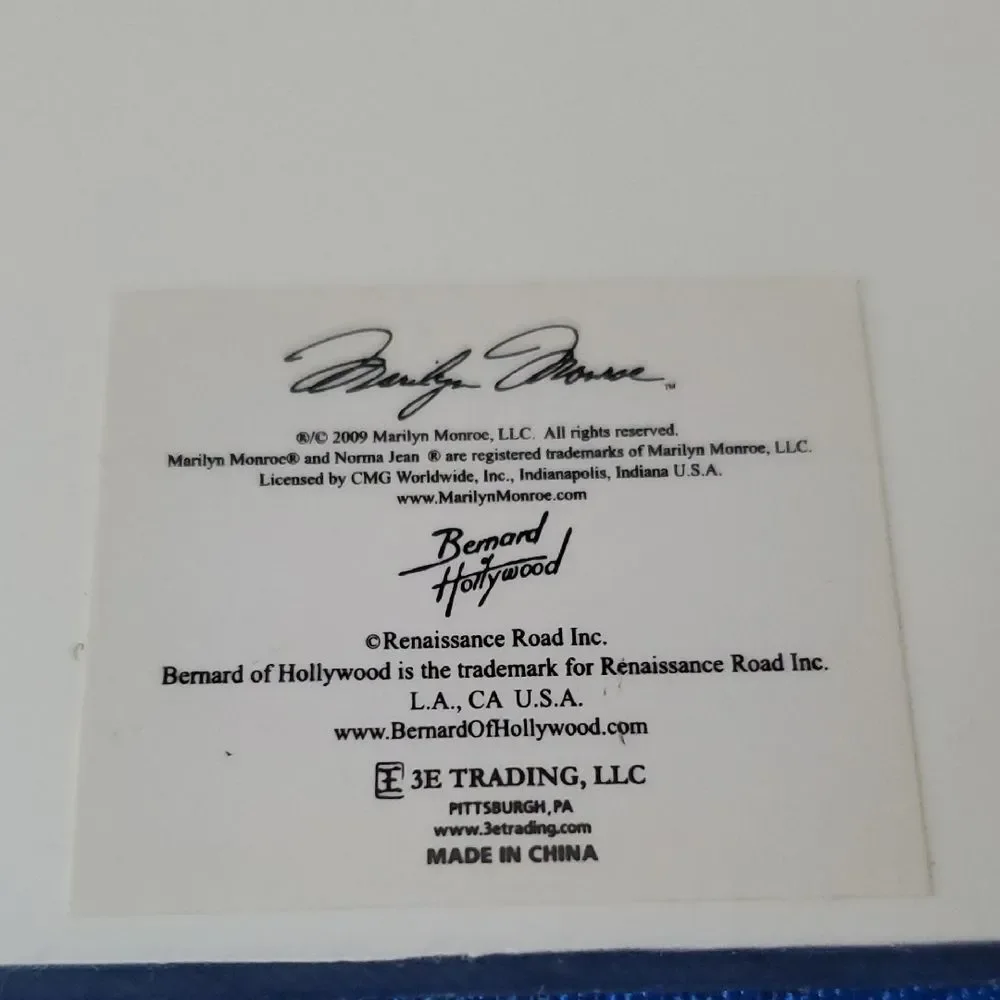 VTG Marilyn Monroe Glass Coaster Set of 4 with Holder Quote Signature Hollywood